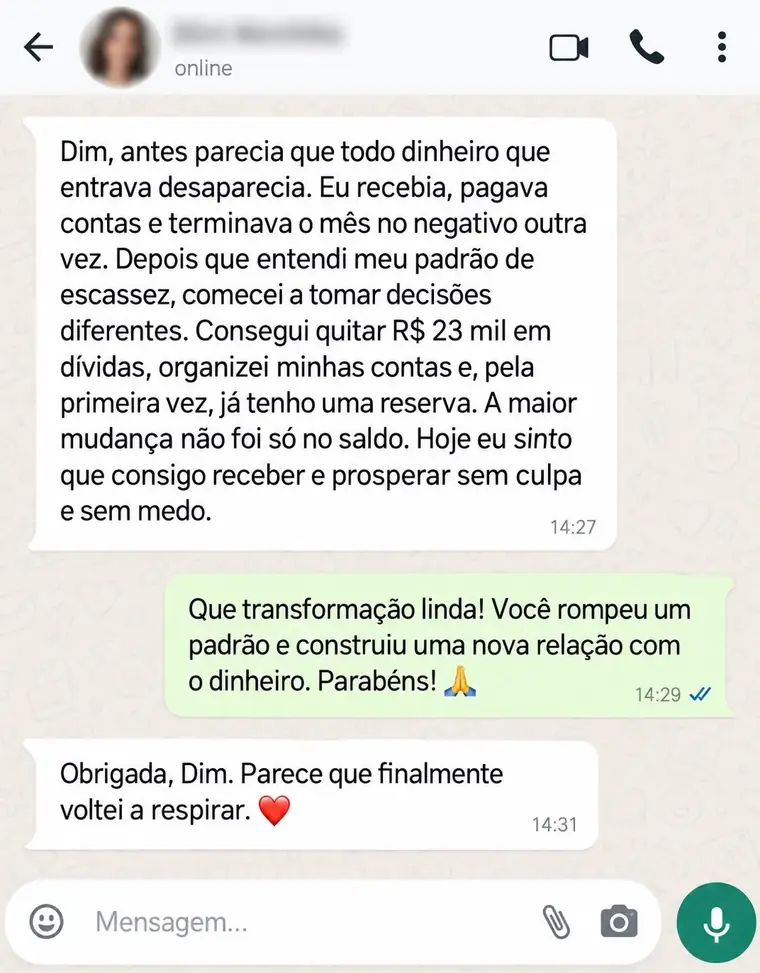 Relato 2 sobre transformação após o Salto Quântico
